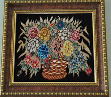 persian carpet in panel